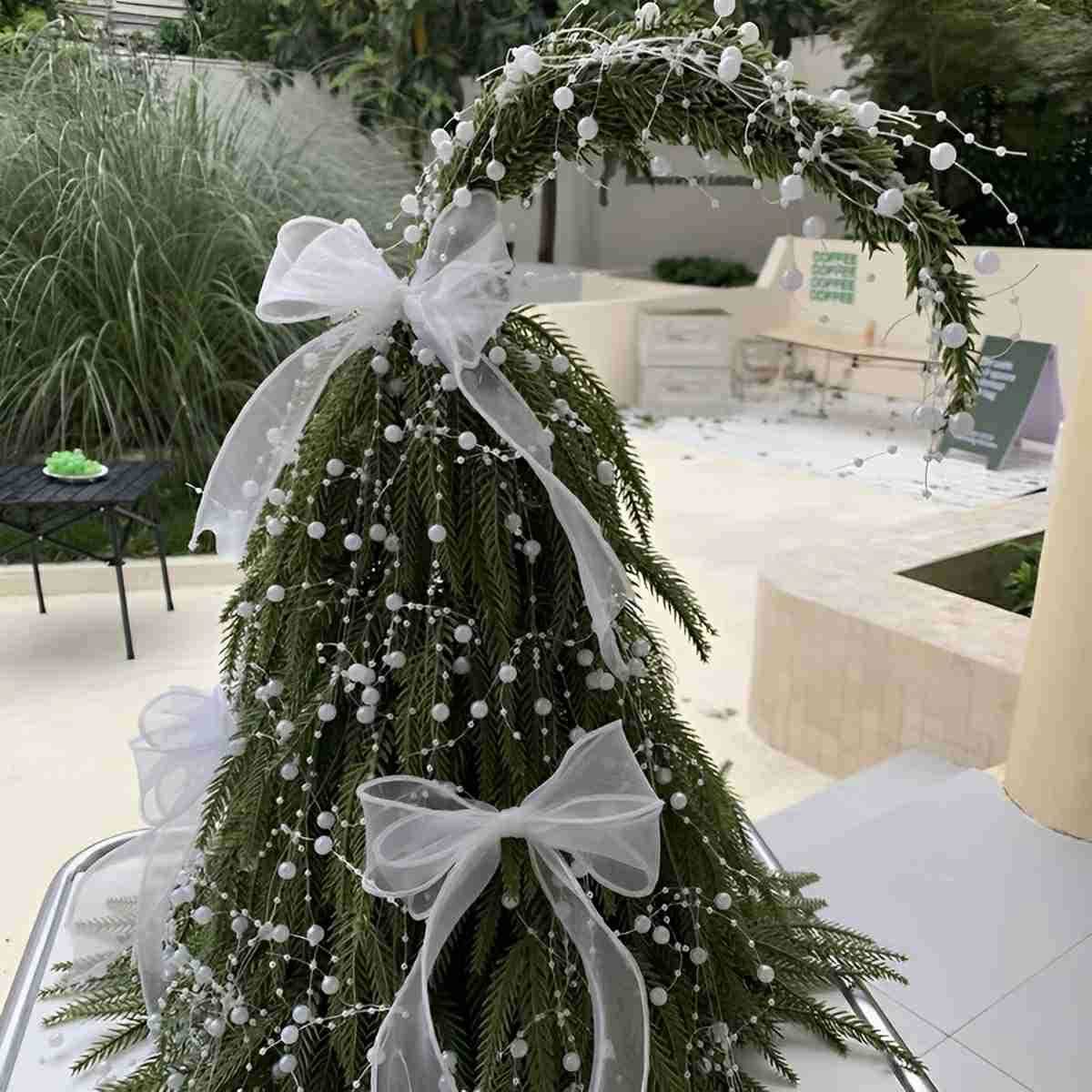 Tabletop Christmas Tree Realistic PE Compact Three Sizes