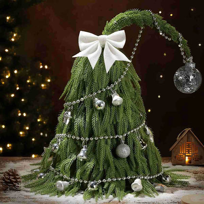 Tabletop Christmas Tree Realistic PE Compact Three Sizes