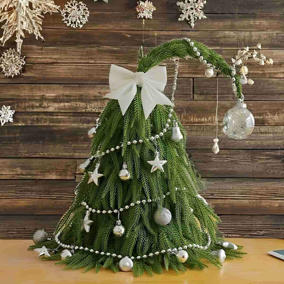 Tabletop Christmas Tree Realistic PE Compact Three Sizes