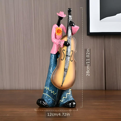 Tabletop Figurine Resin Abstract Jazz Design