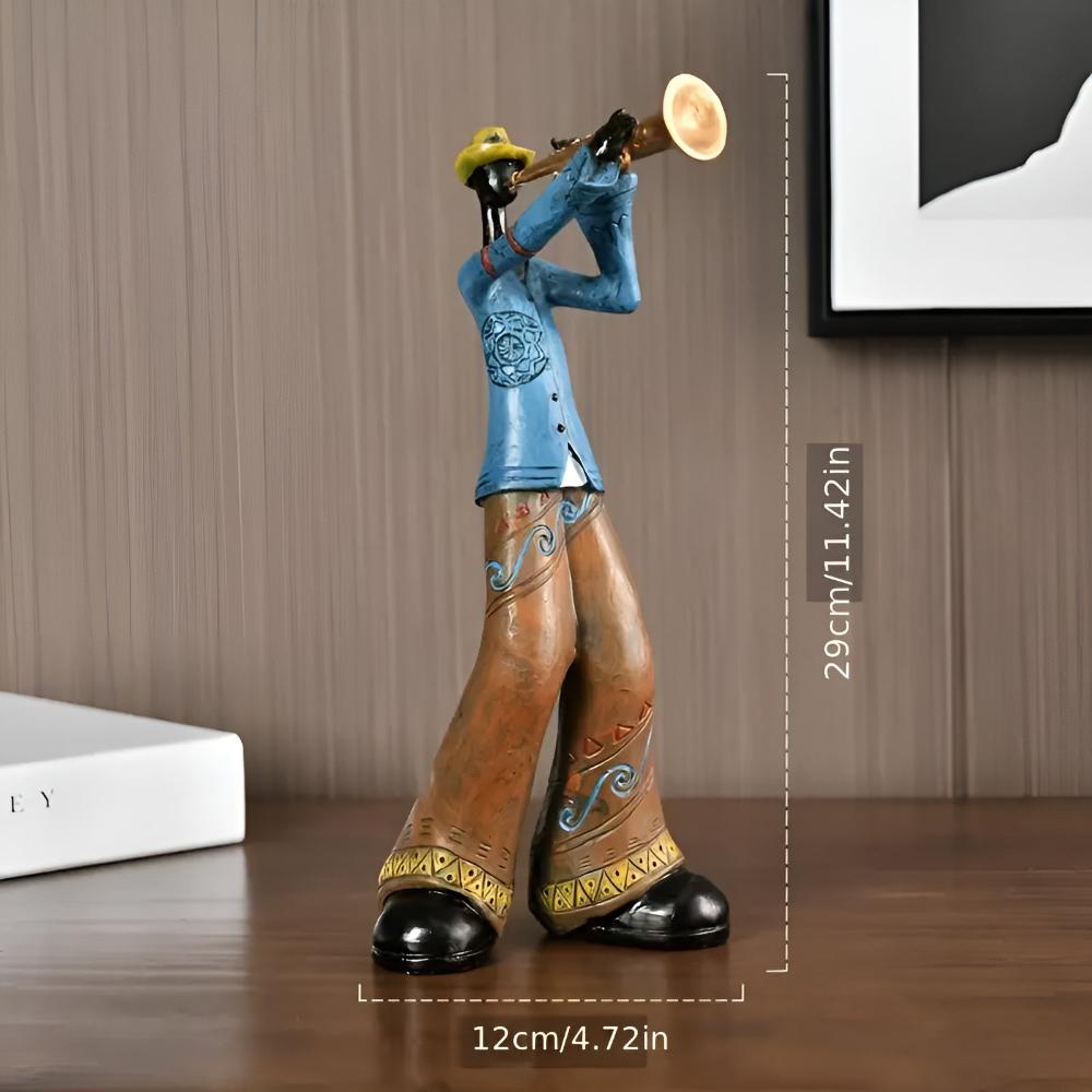 Tabletop Figurine Resin Abstract Jazz Design