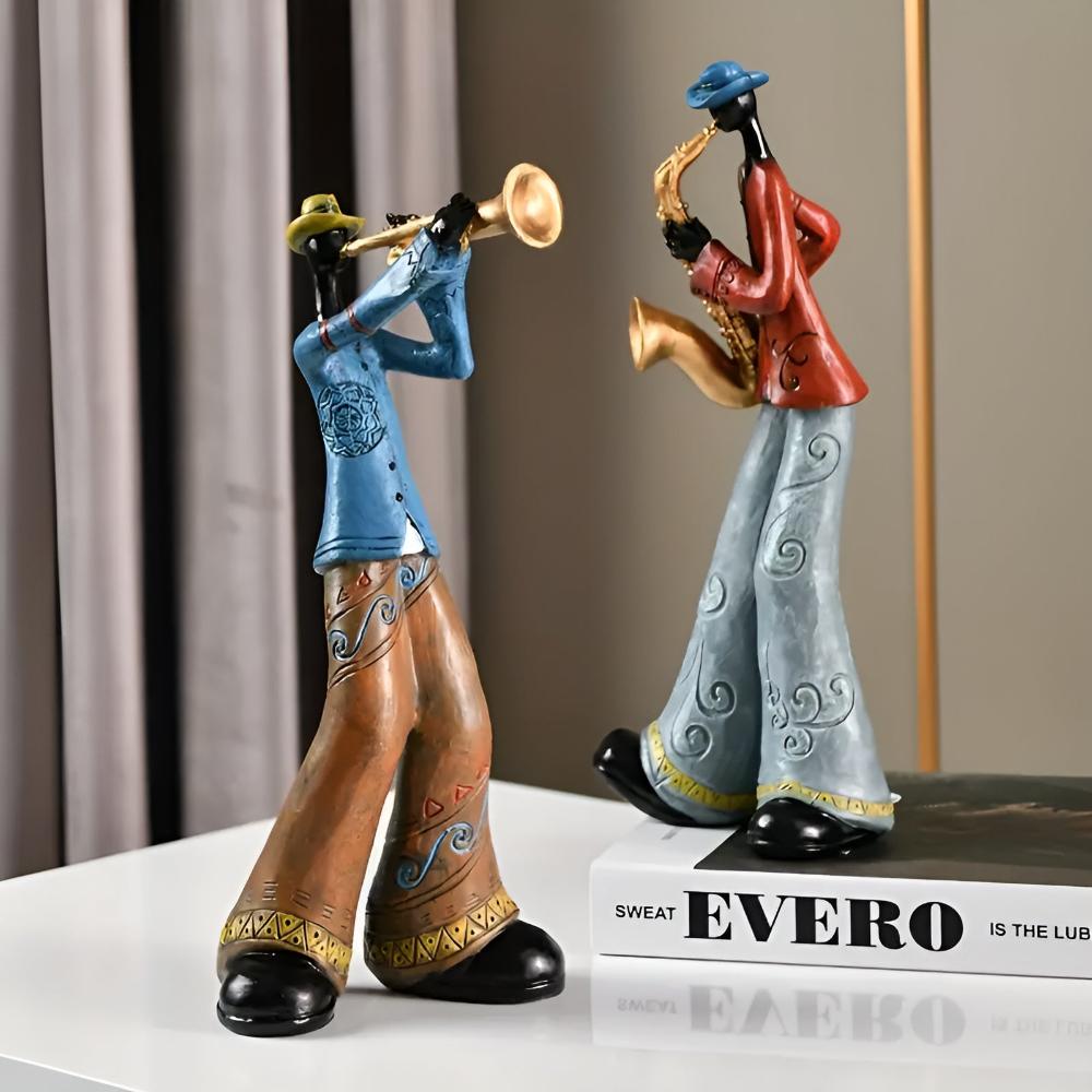 Tabletop Figurine Resin Abstract Jazz Design