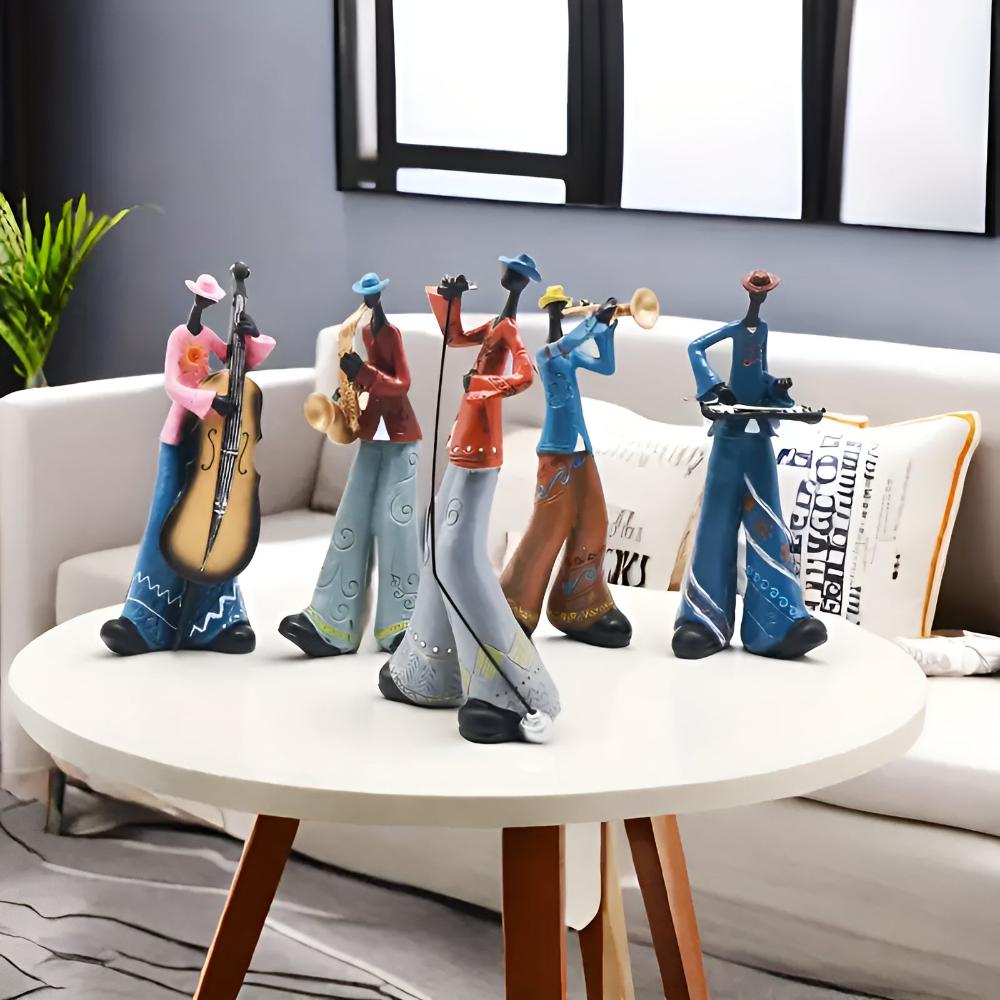 Tabletop Figurine Resin Abstract Jazz Design