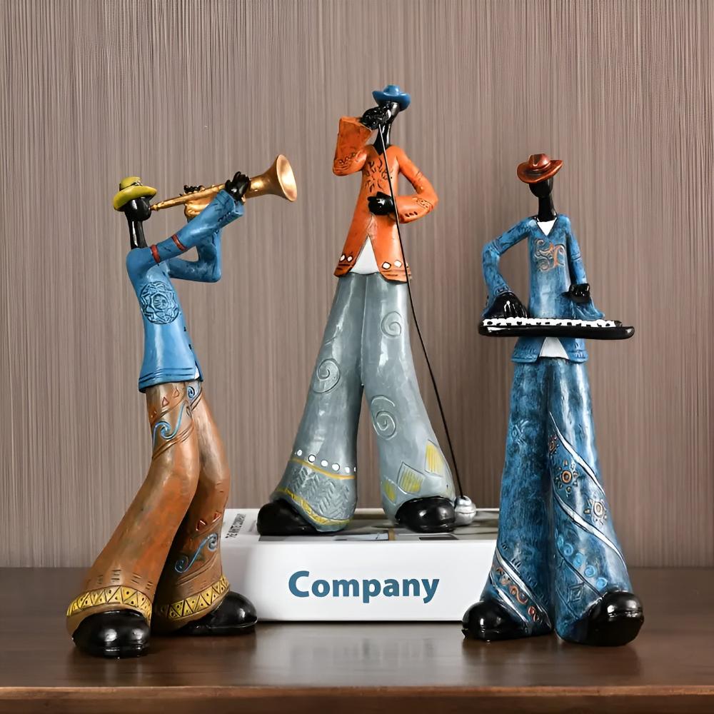 Tabletop Figurine Resin Abstract Jazz Design