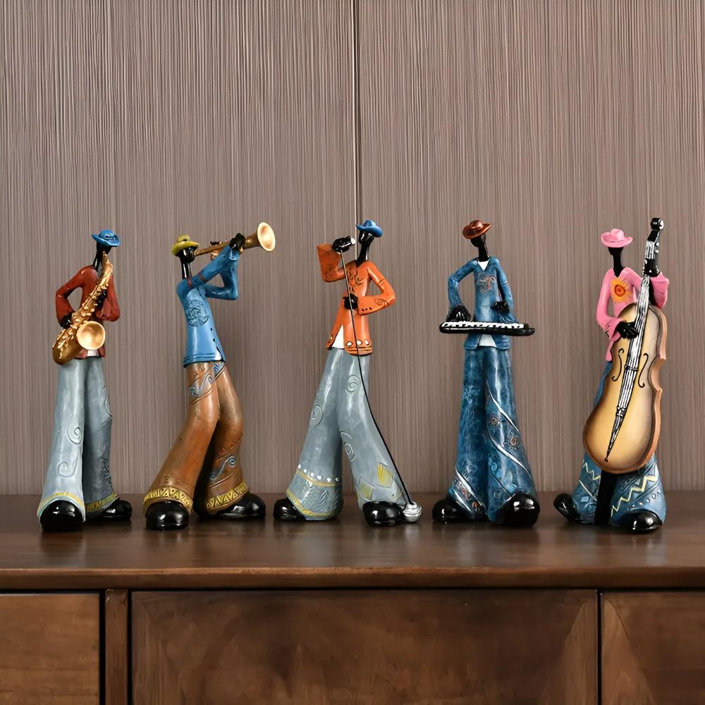 Tabletop Figurine Resin Abstract Jazz Design