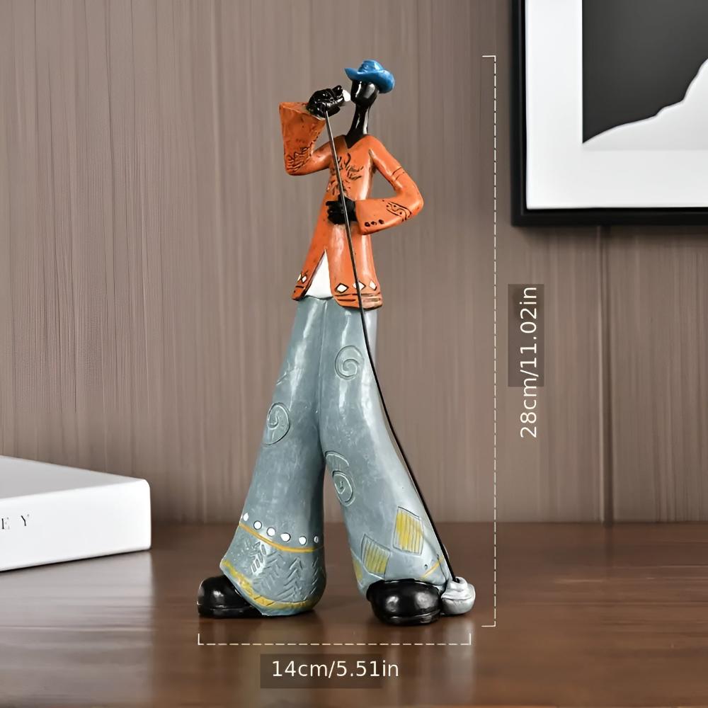 Tabletop Figurine Resin Abstract Jazz Design
