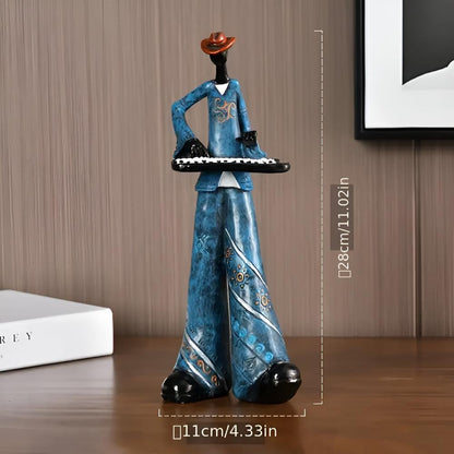 Tabletop Figurine Resin Abstract Jazz Design