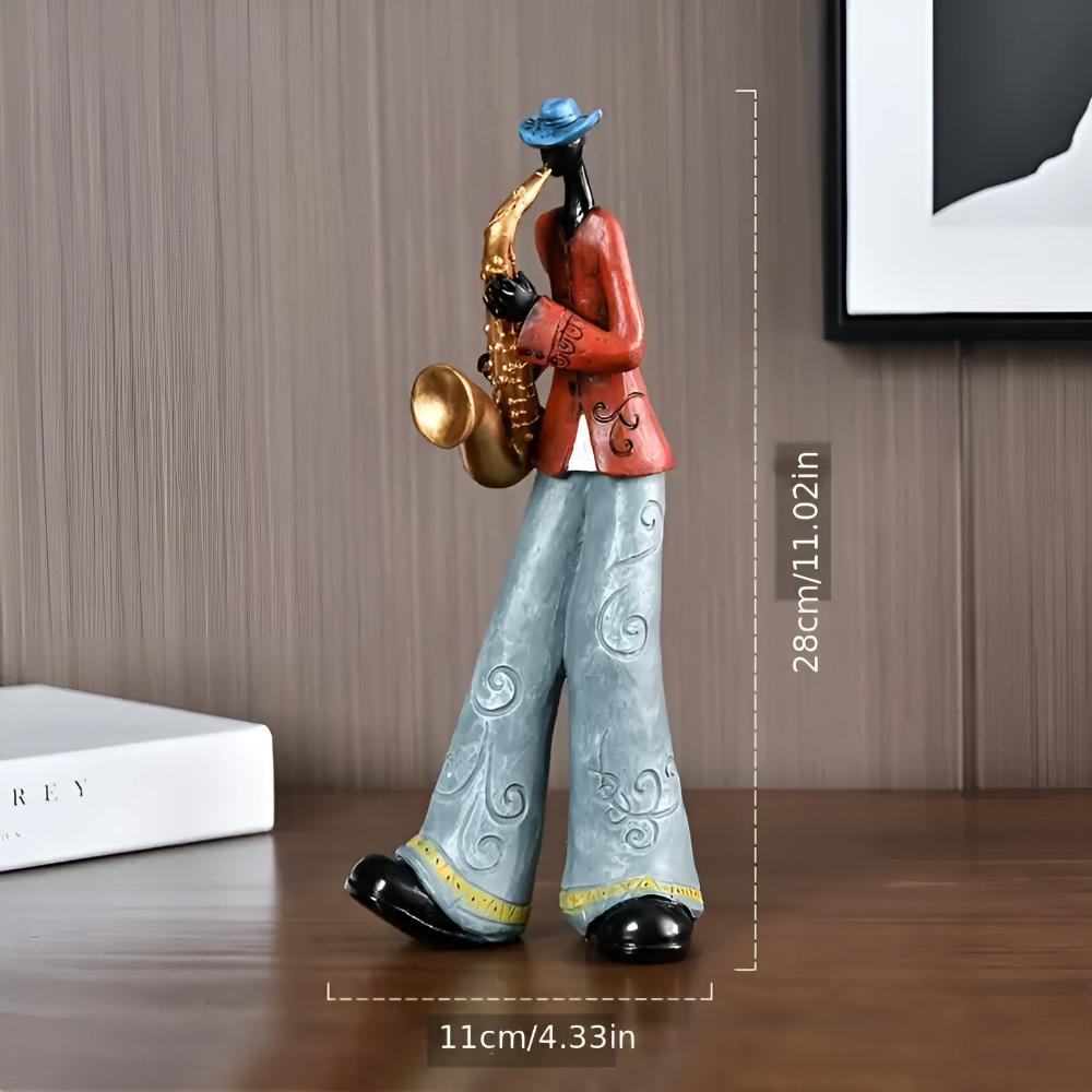 Tabletop Figurine Resin Abstract Jazz Design