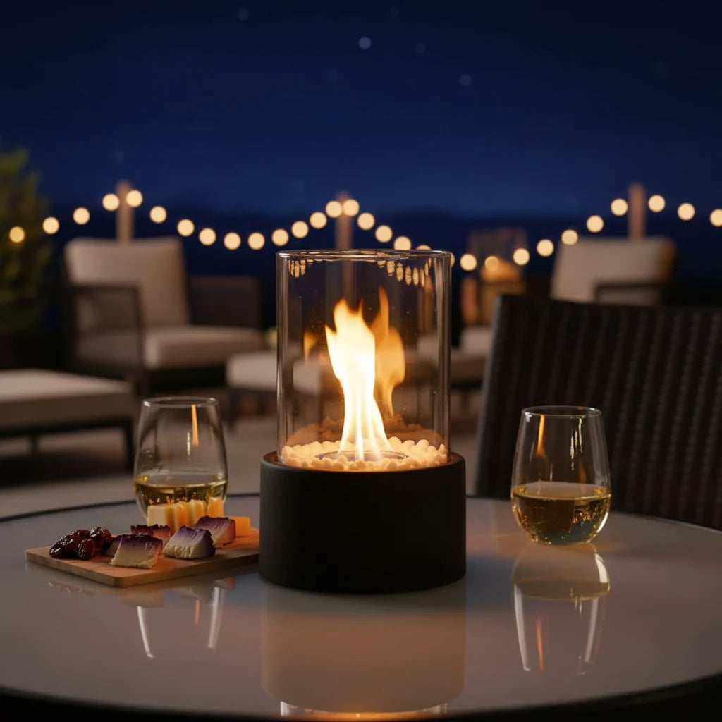 Tabletop Fireplace Smokeless Bioethanol Indoor & Outdoor Use
