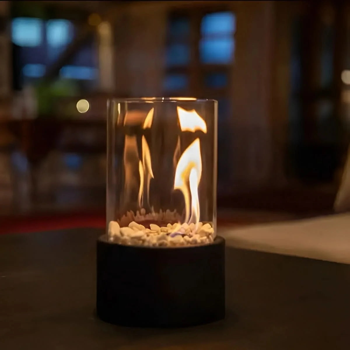 Tabletop Fireplace Smokeless Bioethanol Tempered Glass