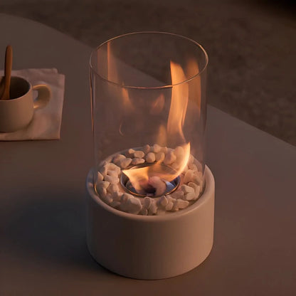 Tabletop Fireplace Smokeless Bioethanol Tempered Glass