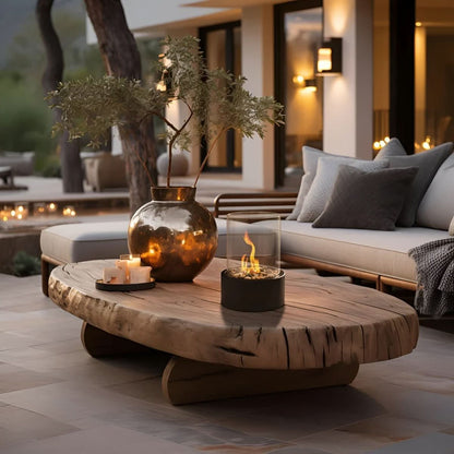 Tabletop Fireplace Smokeless Bioethanol Tempered Glass