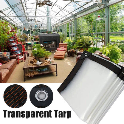 Tarp Clear Weather-Resistant Tear-Resistant