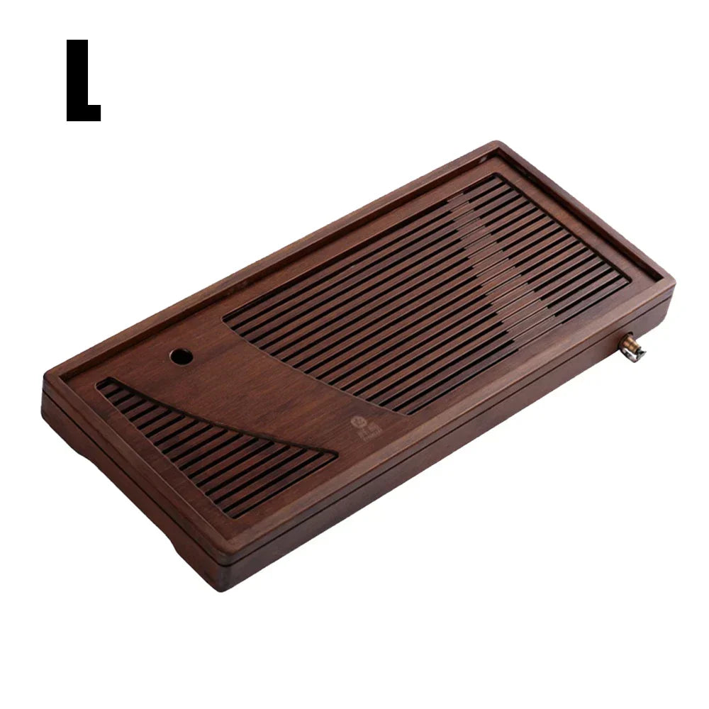 Tea Ceremony Tray Bamboo Surface Removable Top