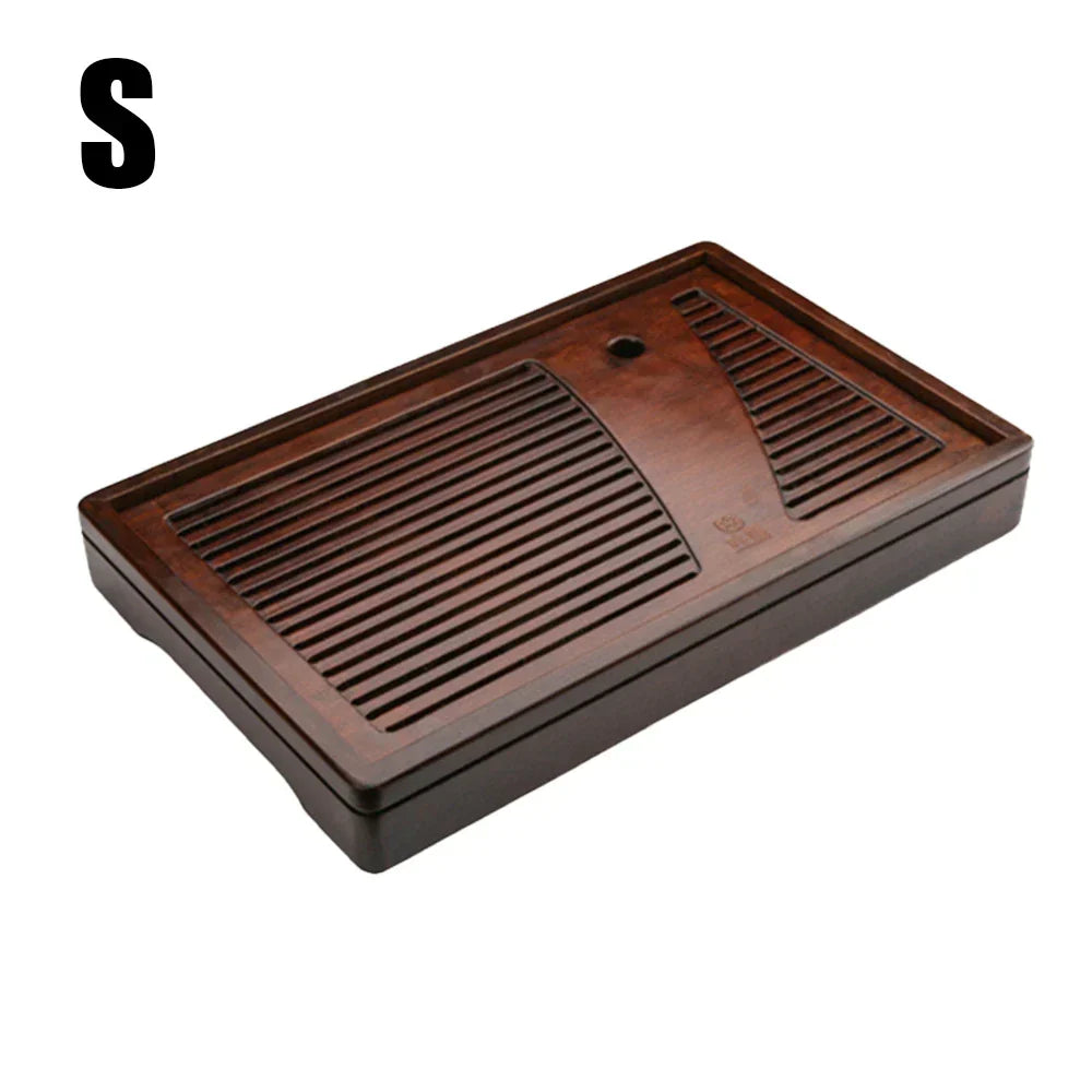 Tea Ceremony Tray Bamboo Surface Removable Top