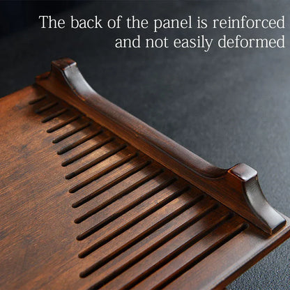 Tea Ceremony Tray Bamboo Surface Removable Top