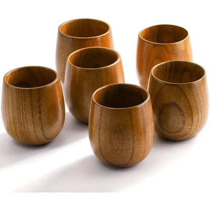 Tea Cup Handcrafted Solid Wood Smooth Finish
