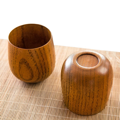 Tea Cup Handcrafted Solid Wood Smooth Finish