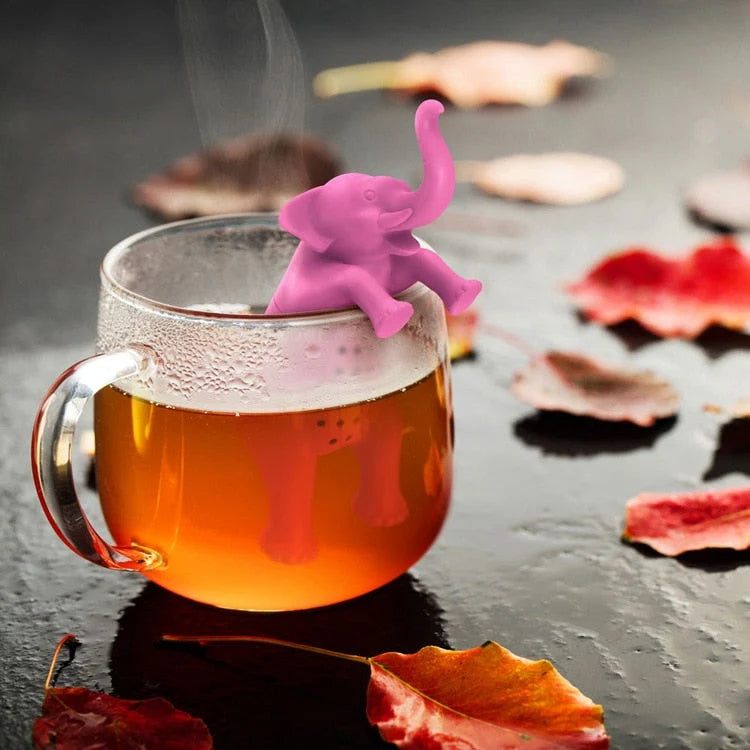 Tea Infuser Food-Grade Silicone Fine-Hole Filter Animal Design