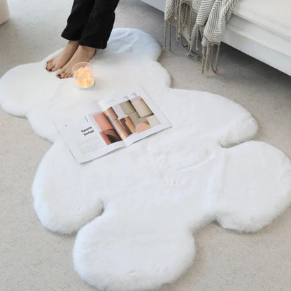 Teddy Bear Rug Plush Microfiber Blend Machine Washable