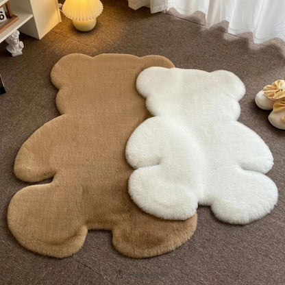 Teddy Bear Rug Plush Microfiber Blend Machine Washable