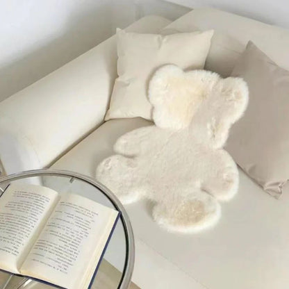 Teddy Bear Rug Plush Microfiber Blend Machine Washable