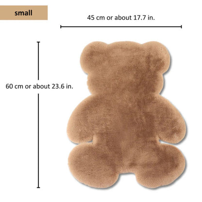 Teddy Bear Rug Plush Microfiber Blend Machine Washable