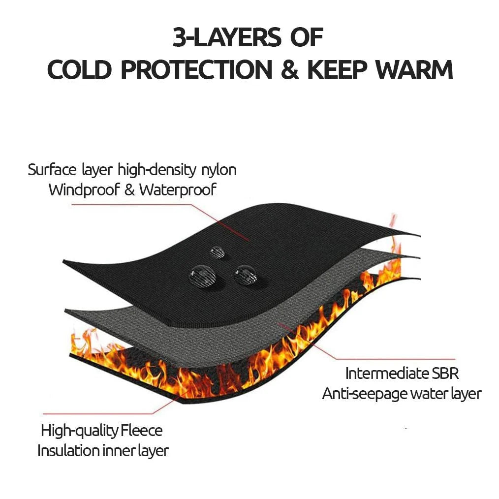 Thermal Gloves Fleece-Lined Touchscreen-Compatible Nonslip Grip