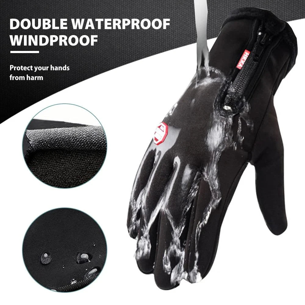 Thermal Gloves Fleece-Lined Touchscreen-Compatible Nonslip Grip