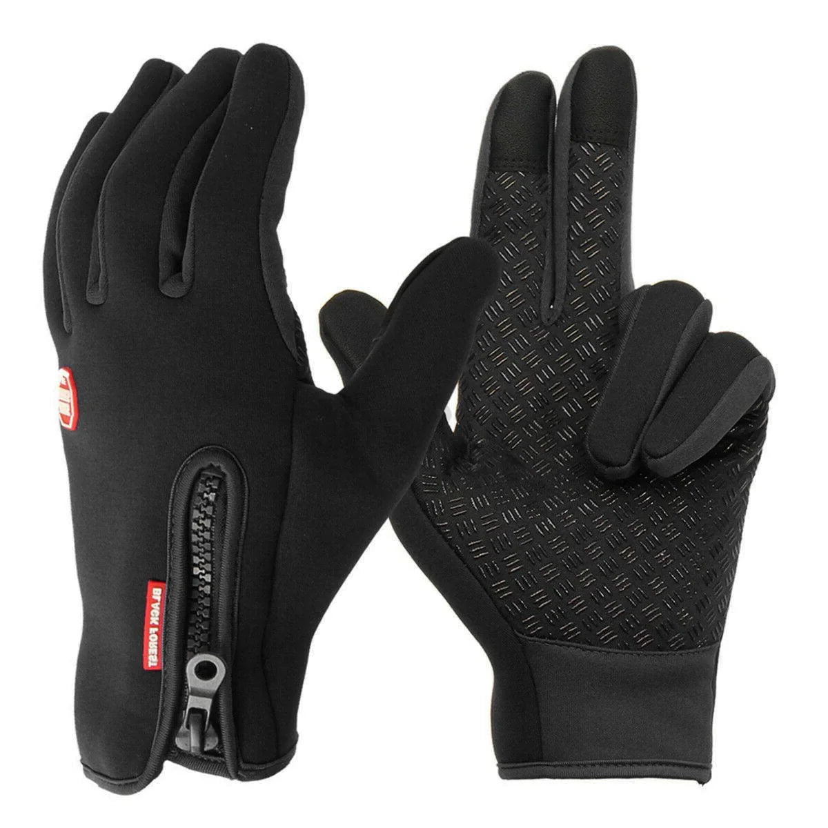 Thermal Gloves Fleece-Lined Touchscreen-Compatible Nonslip Grip