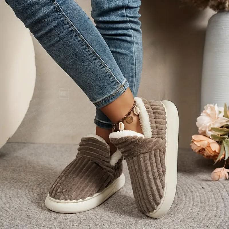Thermal Slippers Fleece-Lined Supportive Lightweight