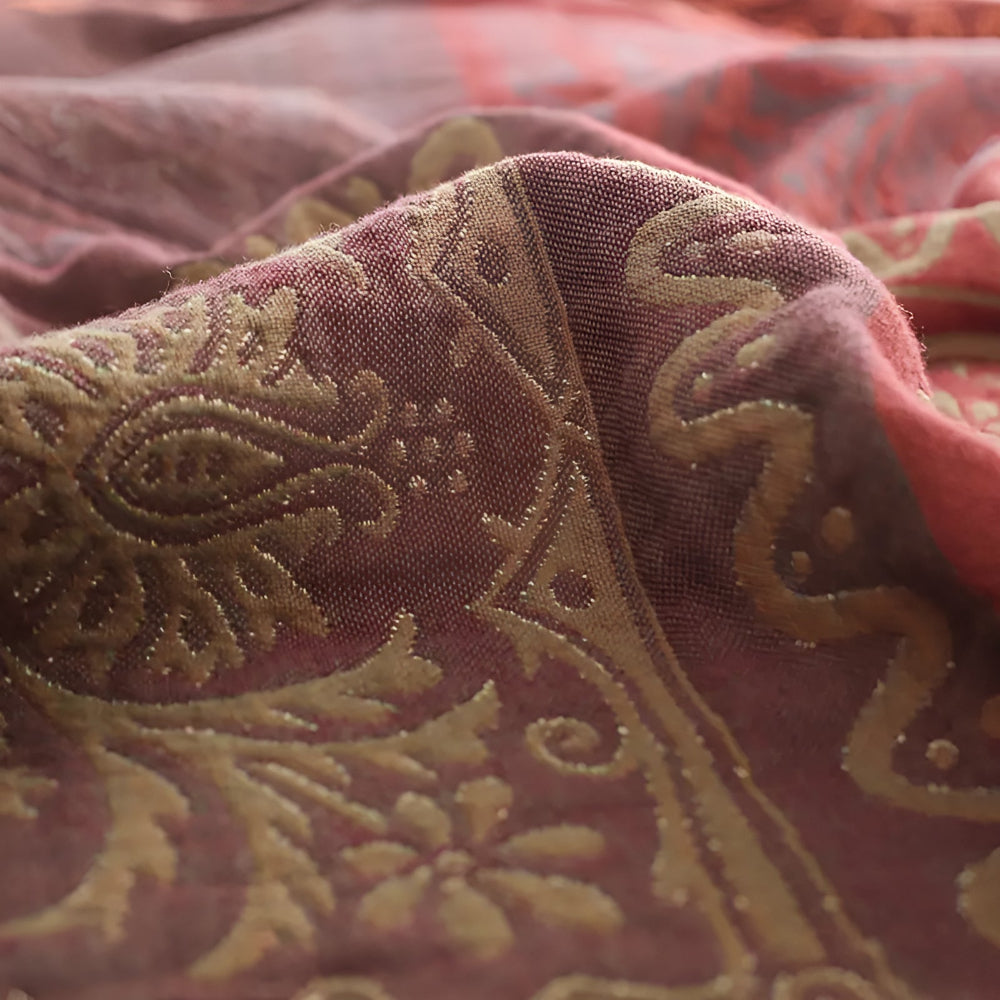 Throw Blanket 100% Cotton Oversized Mandala Fringe