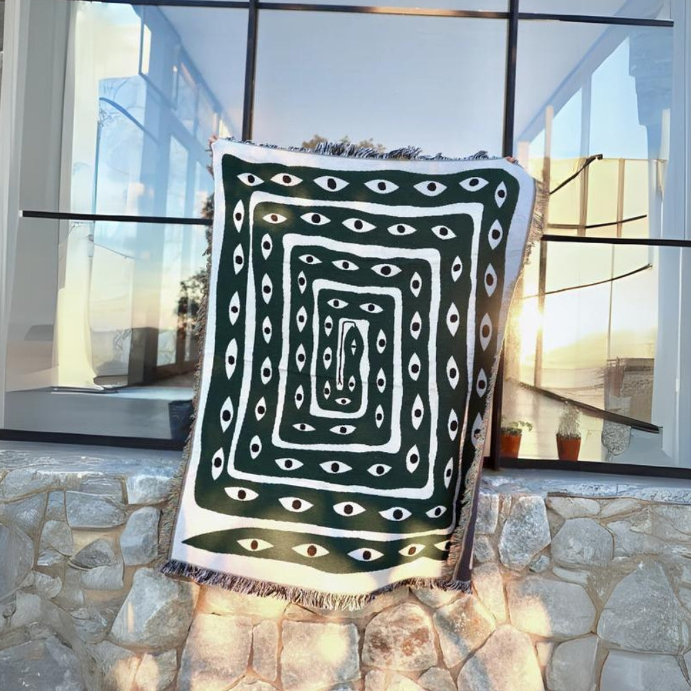 Throw Blanket 100% Cotton Reversible Machine Washable