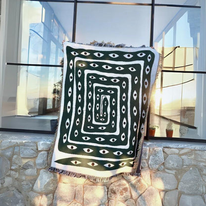 Throw Blanket 100% Cotton Reversible Machine Washable