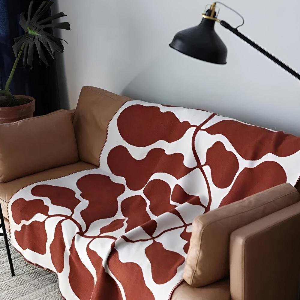 Throw Blanket Acrylic Abstract Pattern 51 x 71 Inches