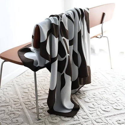 Throw Blanket Acrylic Abstract Pattern 51 x 71 Inches