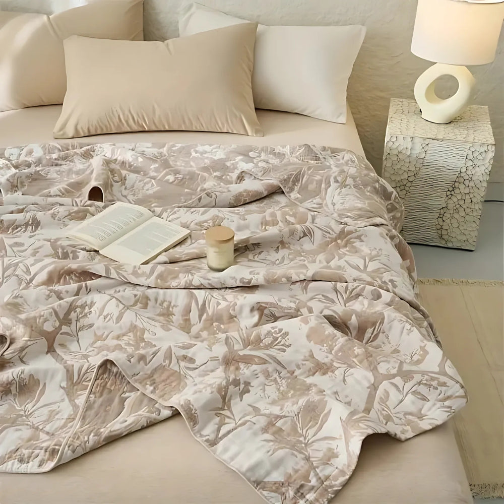 Throw Blanket All-Season 100 Percent Cotton Hypoallergenic