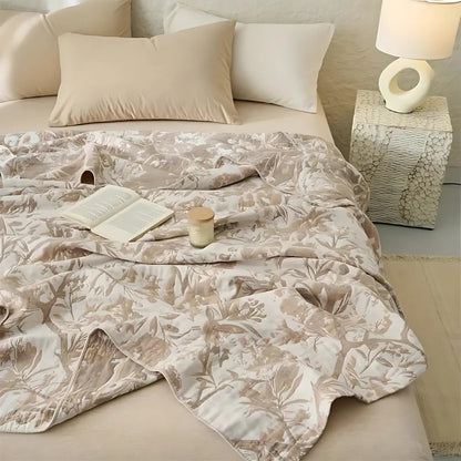 Throw Blanket All-Season 100 Percent Cotton Hypoallergenic