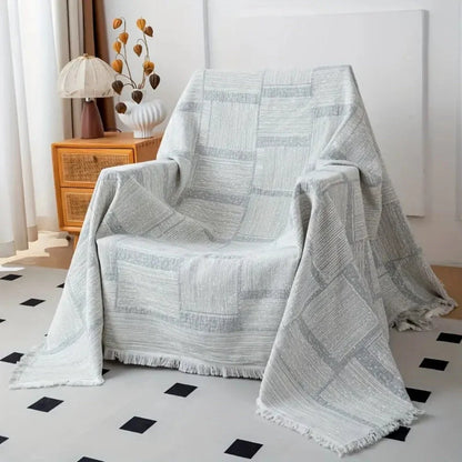 Throw Blanket Cotton Lightweight & Breathable Machine Washable