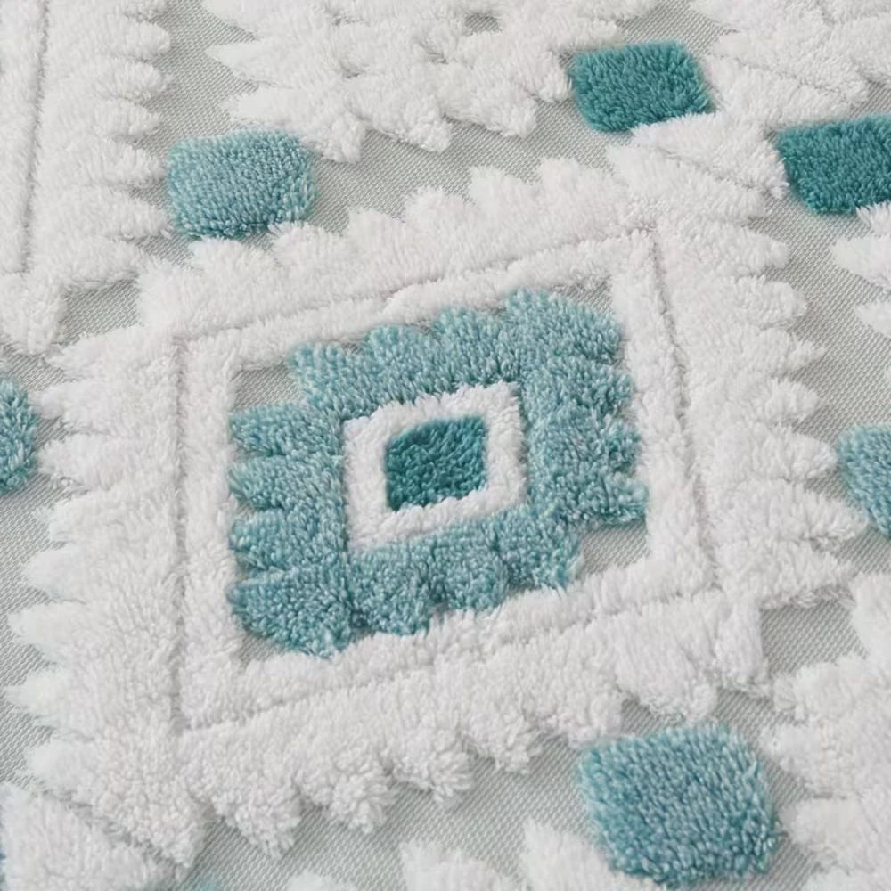 Throw Blanket Double-Layer Microfiber All-Season Geometric Diamond