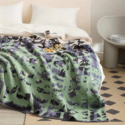 Throw Blanket Half-Velvet Microfiber Machine Washable