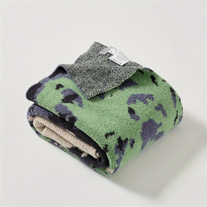 Throw Blanket Half-Velvet Microfiber Machine Washable