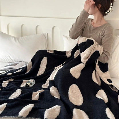 Throw Blanket Lightweight Reversible Velvet Nap Machine Washable