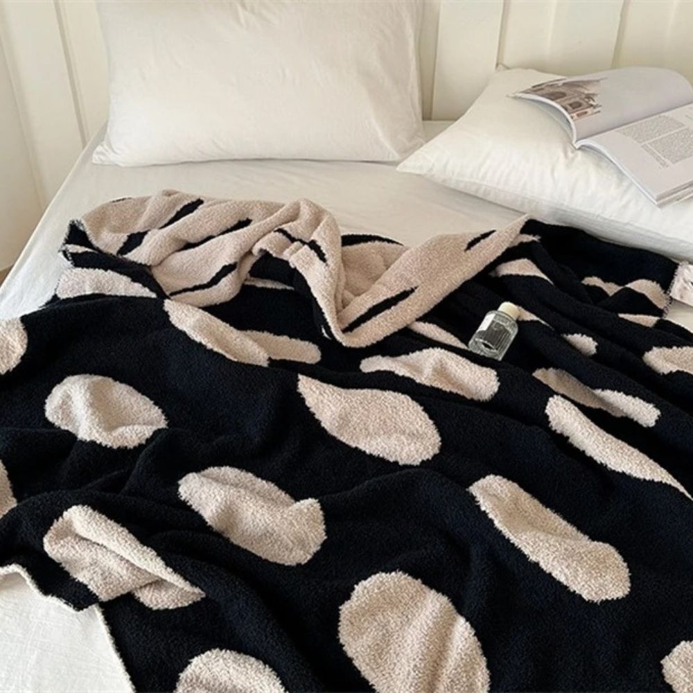 Throw Blanket Lightweight Reversible Velvet Nap Machine Washable
