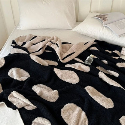 Throw Blanket Lightweight Reversible Velvet Nap Machine Washable