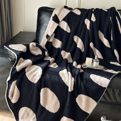 Throw Blanket Lightweight Reversible Velvet Nap Machine Washable