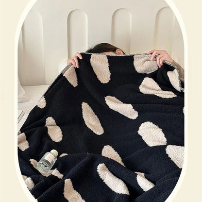 Throw Blanket Lightweight Reversible Velvet Nap Machine Washable