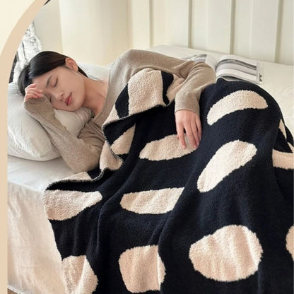 Throw Blanket Lightweight Reversible Velvet Nap Machine Washable