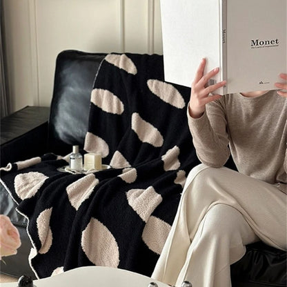 Throw Blanket Lightweight Reversible Velvet Nap Machine Washable