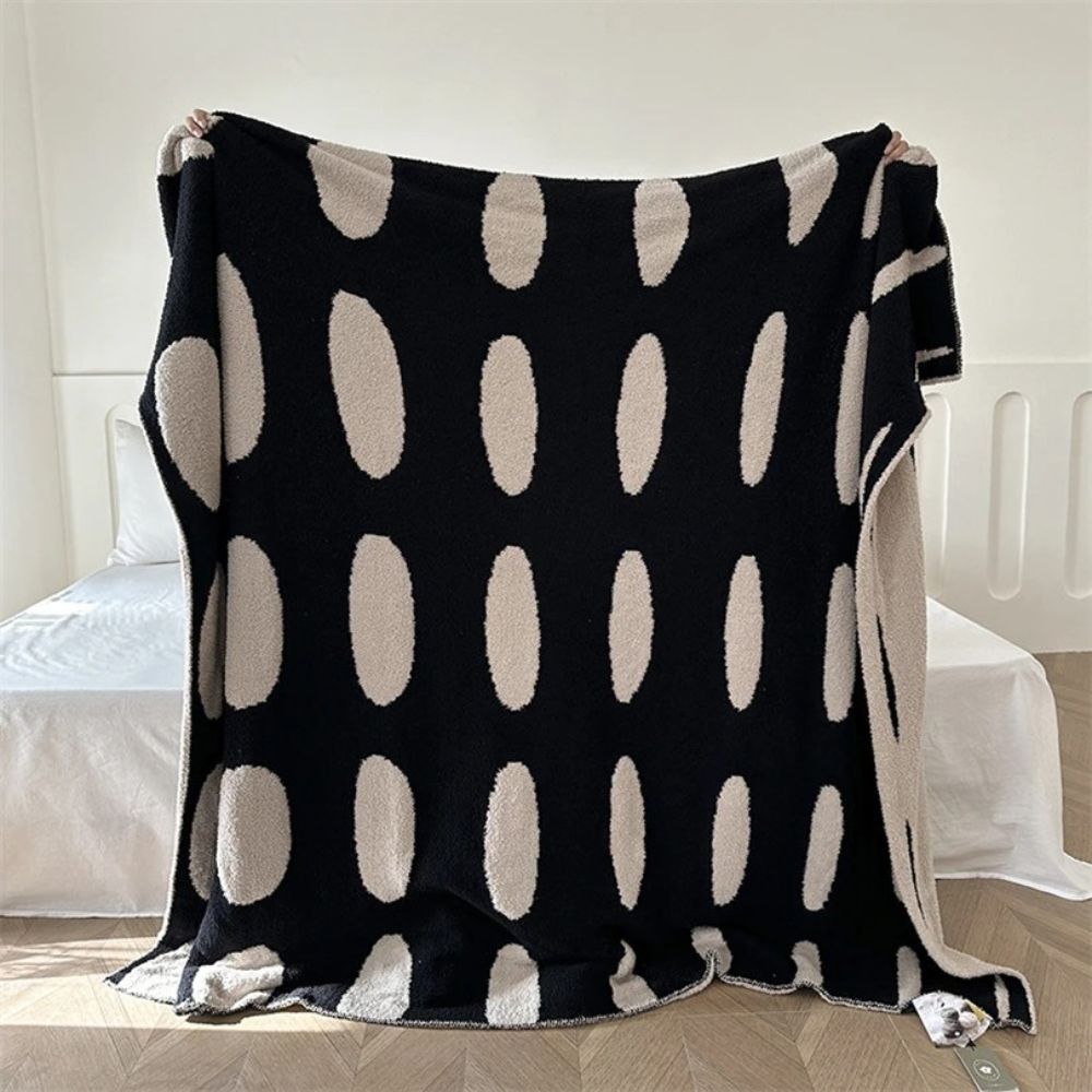 Throw Blanket Lightweight Reversible Velvet Nap Machine Washable